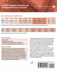 Pediatric Inpatient Evaluation and Management: Pocket Card 2023