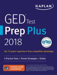 GED Test Prep Plus 2018 : 2 Practice Tests + Proven Strategies + Online