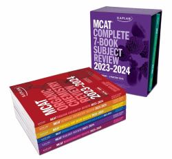 MCAT Complete 7-Book Subject Review 2023-2024, Set Includes Books, Online Prep, 3 Practice Tests