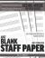 Just Blank Staff Paper : Lots of Clean Single-Staff Sheets to Organize Your Music