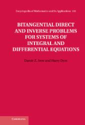 Bitangential Direct and Inverse Problems for Systems of Integral and Differential Equations