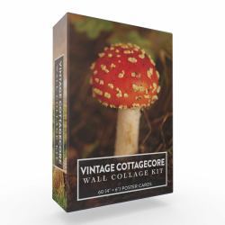 Vintage Cottagecore Wall Collage Kit : 60 (4" × 6") Poster Cards