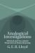 Analogical Investigations : Historical and Cross-Cultural Perspectives on Human Reasoning