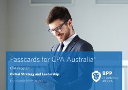 CPA Australia Global Strategy and Leadership : Passcards