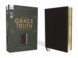 NASB the Grace and Truth Study Bible, Red Letter, 1995 Text, Thumb Indexed, Comfort Print [Black]