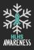 HLHS Awareness : Christmas Snowfall College Ruled HLHS Awareness Journal, Diary, Notebook 6 X 9 Inches with 100 Pages