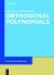 Orthogonal Polynomials