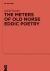 The Meters of Old Norse Eddic Poetry : Common Germanic Inheritance and North Germanic Innovation