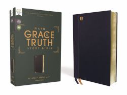 NASB the Grace and Truth Study Bible, Red Letter, 1995 Text, Comfort Print [Navy]