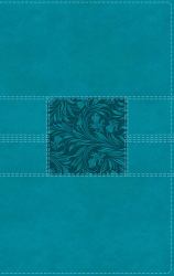 NASB Thinline Bible, Leathersoft, Red Letter, 2020 Text, Comfort Print [Teal]