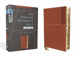 Niv, Thinline Reference Bible, Large Print, Red Letter, Thumb Indexed, Comfort Print [Brown]