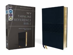 NIV, Thinline Reference Bible, Red Letter, Comfort Print (Navy)