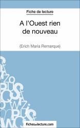 l'Ouest rien de nouveau d'Erich Maria Remarque (Fiche de lecture)