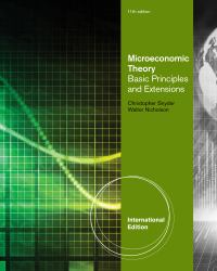 Microeconomic Theory : Basic Principles and Extension