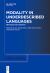 Modality in Underdescribed Languages : Methods and Insights