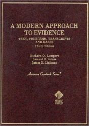 A Modern Approach to Evidence