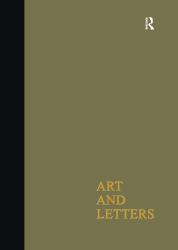 Art and Letters July-Winter 1918 : 2 Volumes