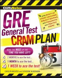 CliffsNotes GRE General Test Cram Plan