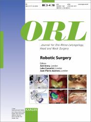 Robotic Surgery : Special Topic Issue: ORL 2018, Vol. 80, No. 3-4