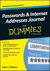 Passwords and Internet Addresses Journal for Dummies