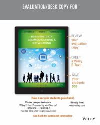 Business Data Communications and Networking, Twelth Edition Evaluations Copy