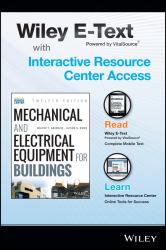 Mechanical and Electrical Equipment for Buildings : Wiley e-Text Card and Interactive Resource Center Access Card