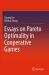 Essays on Pareto Optimality in Cooperative Games