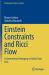 Einstein Constraints and Ricci Flow : A Geometrical Averaging of Initial Data Sets