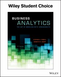 Business Analytics : The Art of Modeling with Spreadsheets