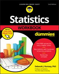 Statistics Workbook for Dummies with Online Practice