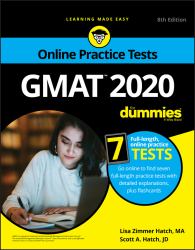 GMAT for Dummies 2020 : Book + 7 Practice Tests Online + Flashcards