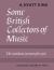 Some British Collectors of Music C. 1600-1960