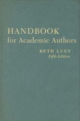 Handbook for Academic Authors