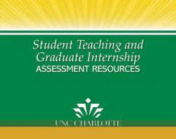 Student Teaching and Graduate Internship Assessment Resources