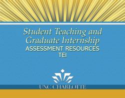 Student Teaching and Graduate Internship Assessment Resources: Teaching Education Institute