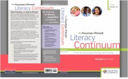 The Fountas and Pinnell Literacy Continuum, Second Edition : A Tool for Assessment, Planning, and Teaching, PreK-8