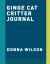 Ginge Cat Critter Journal : Hardcover Die-Cut Small Format 144-Page Lined Journal with Ribbon