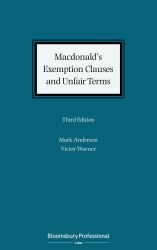 Macdonald's Exemption Clauses and Unfair Terms