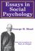 Essays in Social Pychcology