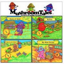 Mushroom Tales - Volumes 1-4 (Four Books in One!) : Rules of Gold - Bullies - How to Win a Race - My Mom Rocks! Children's Books: Bedtime Story, Values, Funny Rhyming Picture Book, Beginning Readers