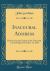 Inaugural Address : Delivered in the Chapel of the University at Cambridge, December 11, 1816 (Classic Reprint)