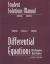 Student's Solutions Manual for Differential Equations