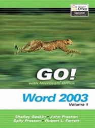 GO! With Microsoft Office Word 2003