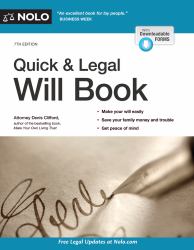 Quick and Legal Will Book