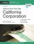 How to Form Your Own California Corporation