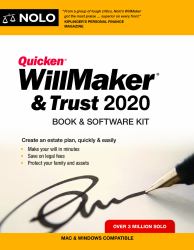 Quicken Willmaker and Trust 2020 : Book and Software Kit