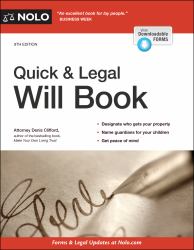 Quick and Legal Will Book