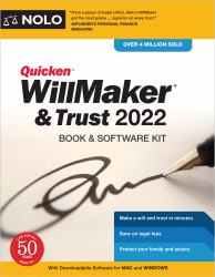 Quicken Willmaker and Trust 2022 : Book and Software Kit