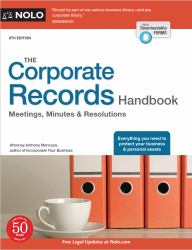 The Corporate Records Handbook : Meetings, Minutes and Resolutions