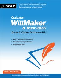 Quicken Willmaker and Trust 2025 : Book and Online Software Kit